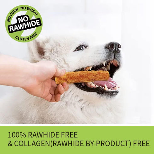 Chicken Dog Chew Sticks, Puffed Human Grade Dog Treat Sticks, Rawhide Alternative, Easy to Digest 10pcs/Pack...