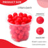 130PCS Silicone Beads for Keychain Making Kit 15mm Silicone Beads Bulk Round Rubber Beads Loose Beads for Pens DIY Necklace Bracelet Making (Straw...