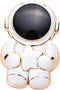 White Phone Grip Handle, Cute 3D Plating Astronaut Hidden Phone Stand Finger Clip Holder Foldable ustable Retro Tablet Phone Ring Stand Compatible...
