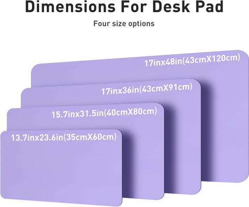 Leather Desk Pad Protector,Mouse Pad,Office Desk Mat, Non-Slip PU Leather Desk Blotter,Laptop Desk Pad,Waterproof Desk Writing Pad for Office and ...