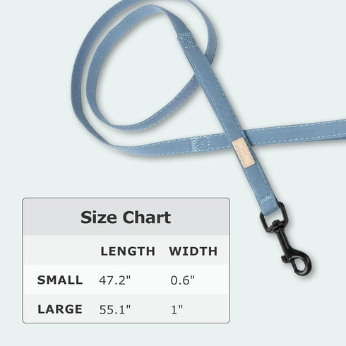 FuzzYard Life Dog Lead | Size L | Stylish Premium Cotton Design in French Blue Perfect for Everyday Walking and Training...