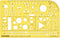 Traceease Electrical Drafting Electrical Symbols Template Drawing Stencil,Designing Template Measuring Ruler...
