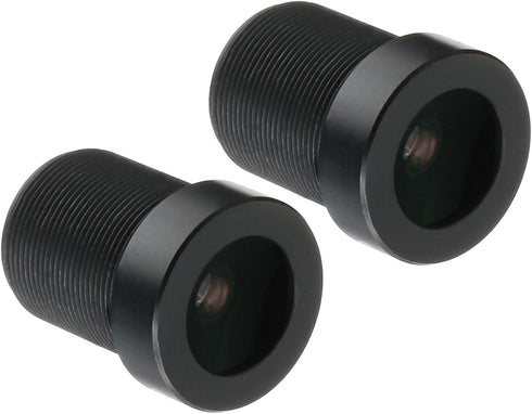uxcell 6mm CCTV Camera Lens 5MP F2.0 FPV Wide Angle Security Camera Lens M12 Threaded Dia for IP Camera Panoramic, Black 2Pcs...