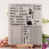 Things to Do Clear Stamps for Card Making Calendar Month Transparent Silicone Stamp DIY Scrapbooking Supplies Embossing Paper Card Album...