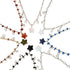 Boho Beaded Stars Choker Necklace Cute Kawaii Colorful Beads for Women,Irregular Raw Stones Necklace Chain Link Necklace Trendy Beachy Fashion Ast...