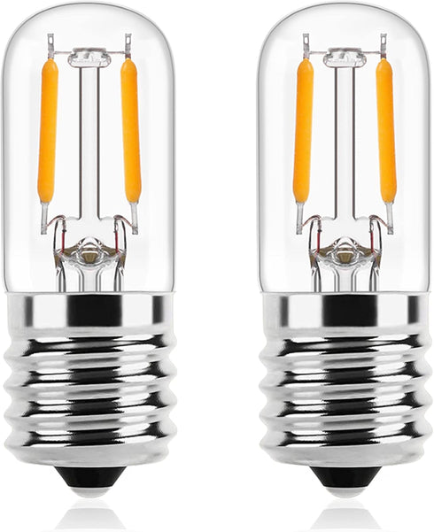 E17 Led Bulb Microwave Oven Light Bulbs for Appliance,Refrigerator,Range Hood E17/C9 Intermediate Base 2W Equivalent 15W 20W Incandescent,2W 180lm...
