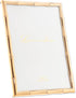 Lawrence Frames 5" W x 7" H Gold Metal Picture Frame with Bamboo Design (712257)...