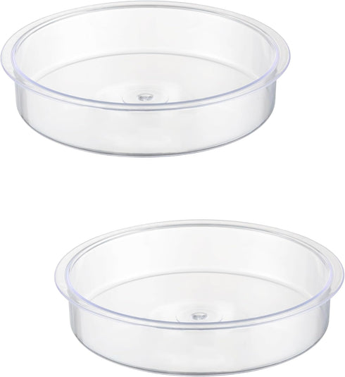 iBorn PC Plastic Bird Water Dish,Bird Bath Bowl Repalcement for Small Bird,Bird Feeder Station Tray Accessories 17.2cm?2 Pack?...