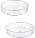 iBorn PC Plastic Bird Water Dish,Bird Bath Bowl Repalcement for Small Bird,Bird Feeder Station Tray Accessories 17.2cm?2 Pack?...