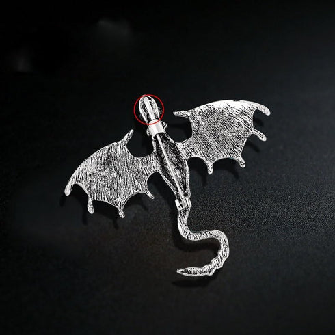 3Pcs Enamel Fly Dragon Brooch Party Sky Blue Green Violet Gifts For Women...