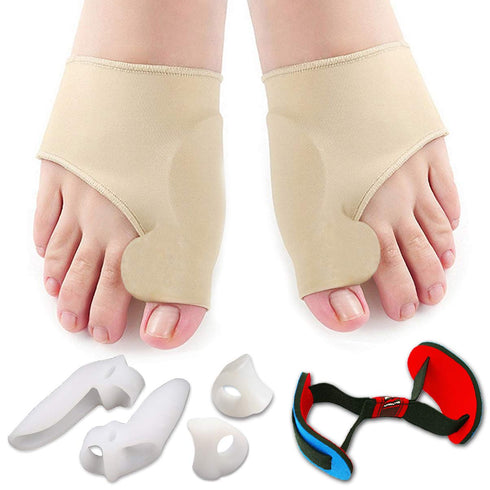 Flyen Bunion Corrector for Women and Men Bunion Pain Relief Protector Sleeves Kit - Relief Pain in Hallux Valgus, Big Toe Spacer Separators Brace ...