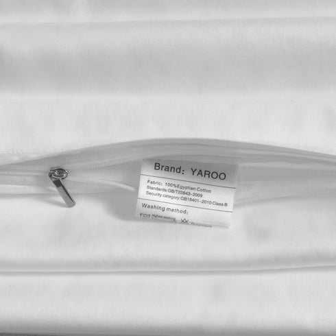 YAROO Body Pillow Cover 20" x 60",100% Egyptian Cotton, 300 Thread Count, Super Soft Body Pillowcases with Zipper,Fits 20x60,Cover Only-White...