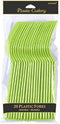 Elegant Kiwi Green Plastic Fork (Pack Of 20) - Eco-Friendly, Durable & Eye-catching, Perfect For Parties & Events...