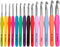 BCMRUN Crochet Hooks Set,14 Pcs 2.25mm(B)-10mm(N) Ergonomic Soft Grip Handles,Smooth Knitting Needles Kit with Bag for Arthritic Hands,Extra Long?...