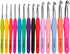 BCMRUN Crochet Hooks Set,14 Pcs 2.25mm(B)-10mm(N) Ergonomic Soft Grip Handles,Smooth Knitting Needles Kit with Bag for Arthritic Hands,Extra Long?...