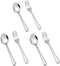 TeamFar Toddler Utensils, Stainless Steel Toddler Silverware Small Kid Cutlery Set for Self-Feeding, with Line Patterned Edge, Healthy & Non Toxic...