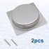 2 Pack 50 x 50MM / 1.97 x 1.97 Inch Recessed Flush Pulls, Stainless Steel Square Recessed Invisible Flat Finger Pull, Sliding Door Handles for Clo...
