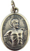 Silver Tone Saint St Dismas The Good Thief Medal Pendant, 1 Inch...