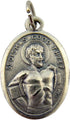 Silver Tone Saint St Dismas The Good Thief Medal Pendant, 1 Inch...
