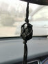 Handmade Car Mirror Hanging Accessories Decor Obsidian Car Rear View Mirror Crystal Charm Home Ornament Pendant Decorations...