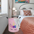 Round Laundry Hamper Storage Basket Laundry Organizer Hamper Storage Bins Clothes and Toys Box Nursery Hamper Gift Basket For Kids with Handles...