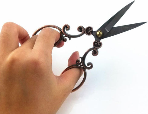 yueton Vintage European Style Needlework Embroidery Scissors (Copper)...