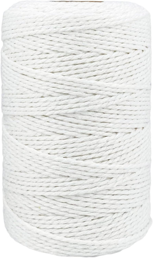 Butchers Twine String,500 Feet Natural Cotton Twine String Cooking Kitchen Twine for Crafts Roasting Gift Wrapping DIY Decoration Gardening Packin...