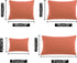 uxcell 2 Pack Pillow Cases Soft 1800 Series Microfiber Pillowcases Set with Zipper King(20"x36") Orange...
