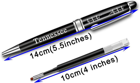 BLUPARK Welcome Gift Tennessee State Roller Ballpen Tennessee Heartbeat Ballpoint Pen Tennessee Pride Gift (Tennessee)...