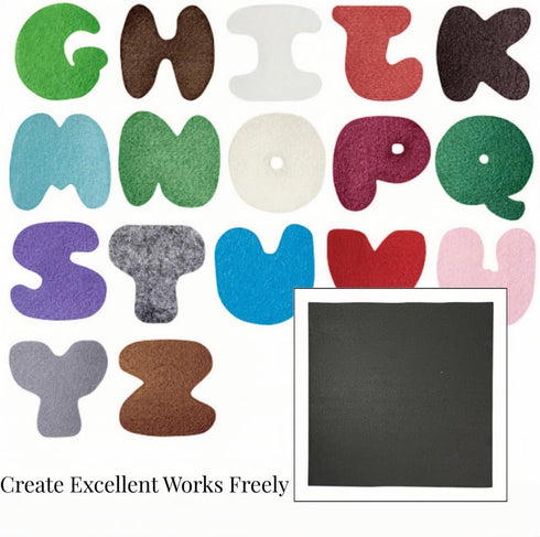 12" x 12" Felt Fabric Sheets for Crafts, Squares Felt Fabric Sheets, 1mm Thick, Felt Paper for Sewing Craft, Non-Woven Felt Fabric for Sewing Patc...