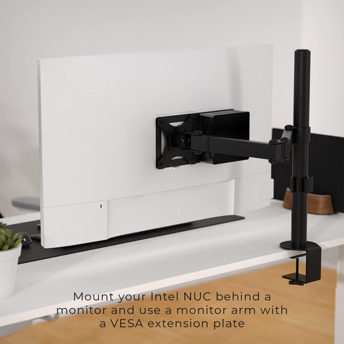 HumanCentric Mounting Bracket Compatible with Intel NUC, VESA Monitor Arm Extension Plate Compatible with The NUC Mini PC Computer...