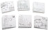 S & S Worldwide Paint-Your-Own Designer Canvas Set I, 2 each of 6 Pre-Printed Designs, Great For Kids & Adults, DIY Ready To Paint, 6-1/2" x 6-1/2...