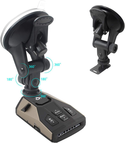 Suction Radar Detector Mount, Windshield & Dashboard Radar Holder Compatible with Cobra Radar Detectors Cobra RAD 450, 8-Band, ESD-6100, ESD-7000,...