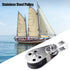 4PCS Stainless Steel Marine Pulley,Pulley Blocks,Bearing Lifting Wheel Tools Nylon Boat Accessories Power Transmission Parts Pulley Towing Wheel F...