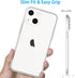 for iPhone 13 Case Clear, Transparent Soft Shockproof Protective Slim Thin Phone Bumper Phone Cases for iPhone 13...