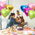 15pcs Heart Foil Balloon, 18inch Blue Gold Green Heart shap Mylar balloons for Romantic Love Wedding Birthay Party Decorations...