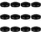 Mega Candles 12 pcs Unscented Black Floating Candles, Hand Poured Wax Candle 3 Inch Diameter, Home Décor, Wedding Receptions, Baby Showers, Birthd...
