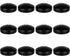 Mega Candles 12 pcs Unscented Black Floating Candles, Hand Poured Wax Candle 3 Inch Diameter, Home Décor, Wedding Receptions, Baby Showers, Birthd...