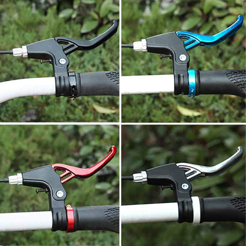 4 Pieces Bicycle Brake Accessories Including 2 Pack V-Brake Handlebar Aluminium Alloy Brake Levers (2.2 cm in Diameter) and 2 Pack Brake Wire for ...