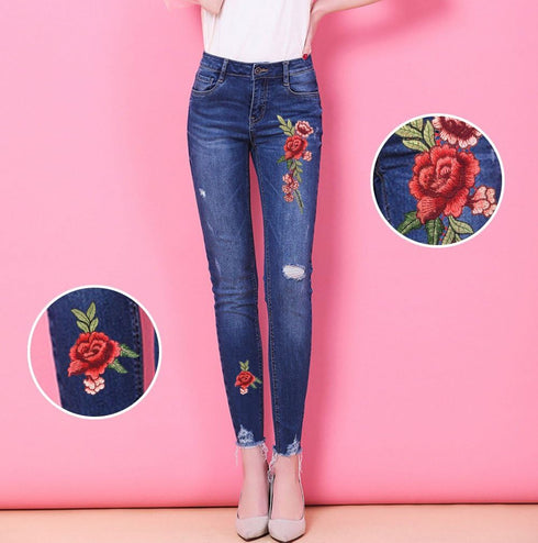 12pcs Rose Embroidered Lace Flower Applique Patches for Arts Crafts DIY Decor, Jeans, Jackets, Clothing, Bags...