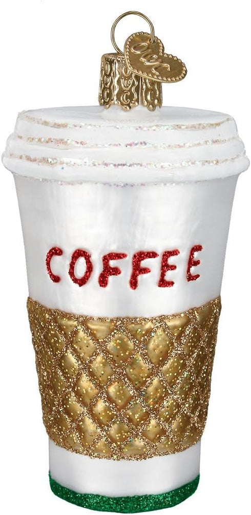 Old World Christmas Coffee Cup and Tea Glass Blown Ornaments for Christmas Tree...