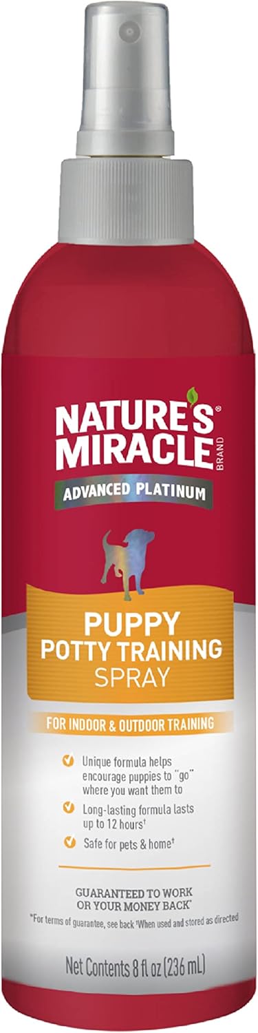 Nature's Miracle Advanced Platinum Puppy Potty Training Spray 8 Oz, Dog Training Aid...