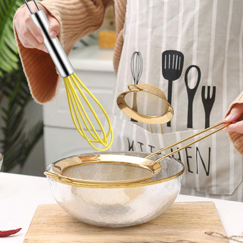 4 Pack Colorful Mini Silicone Kitchen Whisks with Stainless Steel Handles for Milk Egg Blending Stirring Whisking and Beating(4 Colors,6 Inches)...