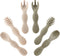 PandaEar Silicone Baby Spoons & Fork Feeding Set (6 Pack) | BPA Free Fist Stage Silicone Self Feeding Utensils for Infant Baby Led Weaning Ages 6 ...