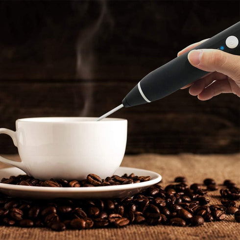 Rechargeable Foam Maker with Double Whisk, RIJAHO Upgraded 3 Speeds Frother Handheld for Milk Coffee, Latte, Matcha...