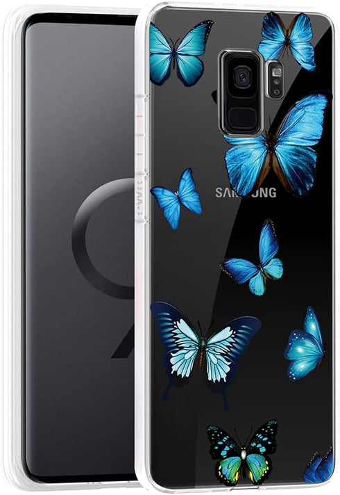 for Galaxy S9, Samsung S9 Case for Girls Women, Cute Clear Slim Shockproof Pattern Soft Flexible TPU Rubber Back Phone Protective Cover Cases for ...