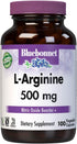 Bluebonnet Nutrition L-Arginine 500mg, Free-Form Amino Acid, Nitric Oxide Precursor*, Soy-Free, Gluten-Free, Non-GMO, Kosher Certified, Vegan, 100...