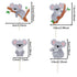 Mulukaya 24Pcs Koala Cupcake Toppers Cake Picks for Wild Animal Birthday Wedding Party Supplies...
