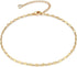 Gold Lace Chain Anklet,14K Gold Plated Boho Cute Dainty Foot Chain Ankle Bracelet Chain Anklet for Women...