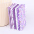 7Pcs Top Purple Cotton Craft Fabric Bundle Squares Patchwork DIY Sewing Scrapbooking Quilting Floral Dot Pattern Craft and Hobby Fabric 10" x 10" ...